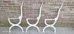 Antieke Franse Gietijzeren Tuinbank Poten 3 stuks, Antiek en Kunst, Antiek | Meubels | Stoelen en Banken, Ophalen of Verzenden