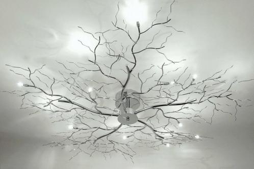 plafondlamp chroom takkenbos bed tafel eettafel 100cm lamp, Huis en Inrichting, Lampen | Plafondlampen, Nieuw, Ophalen of Verzenden