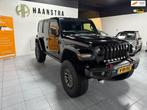 Jeep Wrangler 2.0T Rubicon Grijs kenteken 1e Eig Trekhaak Ni, Auto's, 4 cilinders, Zwart, Vierwielaandrijving, Geïmporteerd