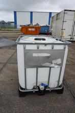 IBC Container vloeistofcontainer transportbak, Kunststof, Gebruikt, Met kraantje, 150 liter of meer