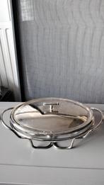 Ovale Pyrex ovenschaal in houder met deksel, Ophalen of Verzenden