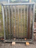 Galvaniseerde poort,  breedte 3.20 m., Ophalen, Gebruikt, IJzer, Spijlenhekwerk