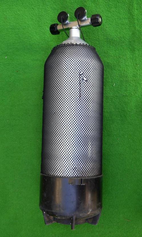 Duikfles 15 liter, 230 bar - met dubbele kraan en garantie!, Watersport en Boten, Duiken, Gebruikt, Duikfles, Ophalen