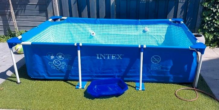 Intex zwembad 2.6m x 1.6m x 0.65m incl. pomp en stofzuiger, Tuin en Terras, Zwembaden, Gebruikt, Opzetzwembad, Minder dan 80 cm