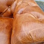 XXL Chesterfield Kingsize cognac bank + BEZORGING GRATIS, Chesterfield, Nieuw, Ophalen of Verzenden, Rechte bank