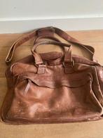 Sascha leren tas, Sieraden, Tassen en Uiterlijk, Tassen | Damestassen, 8013XG, Bruin, Ophalen of Verzenden, RAHandel