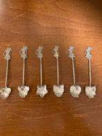 Djokja lepeltjes - 6 stuks zilver, Antiek en Kunst, Antiek | Bestek, Ophalen of Verzenden