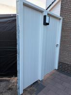 Houten Poort met Zijpaneel, Ophalen, Minder dan 3 meter, Hout, 1 tot 2 meter