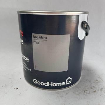 GoodHome Long Island Bruin Grijs Mat Allround Verf Lak 2L  beschikbaar voor biedingen