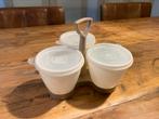 Tupperware trio partijschaal hapjesbakjes, Huis en Inrichting, Keuken | Tupperware, Ophalen of Verzenden