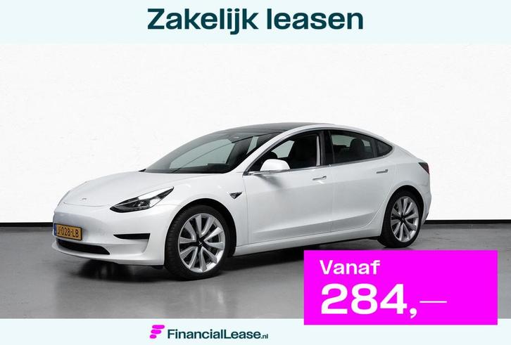 Tesla Model 3 Standard RWD Plus 60 kWh, Auto's, Tesla, Bedrijf, Lease, Financial lease, Model 3, ABS, Airbags, Airconditioning