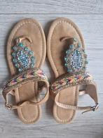 Bohemian teenslippers slippers bohemian gevlochten ibiza, Kleding | Dames, Schoenen, Slippers, Bruin, Ophalen of Verzenden, Zo goed als nieuw