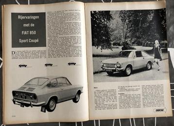 Fiat 850 Coupe ( Sport Coupe Abarth ) testen in Autovisie ea beschikbaar voor biedingen