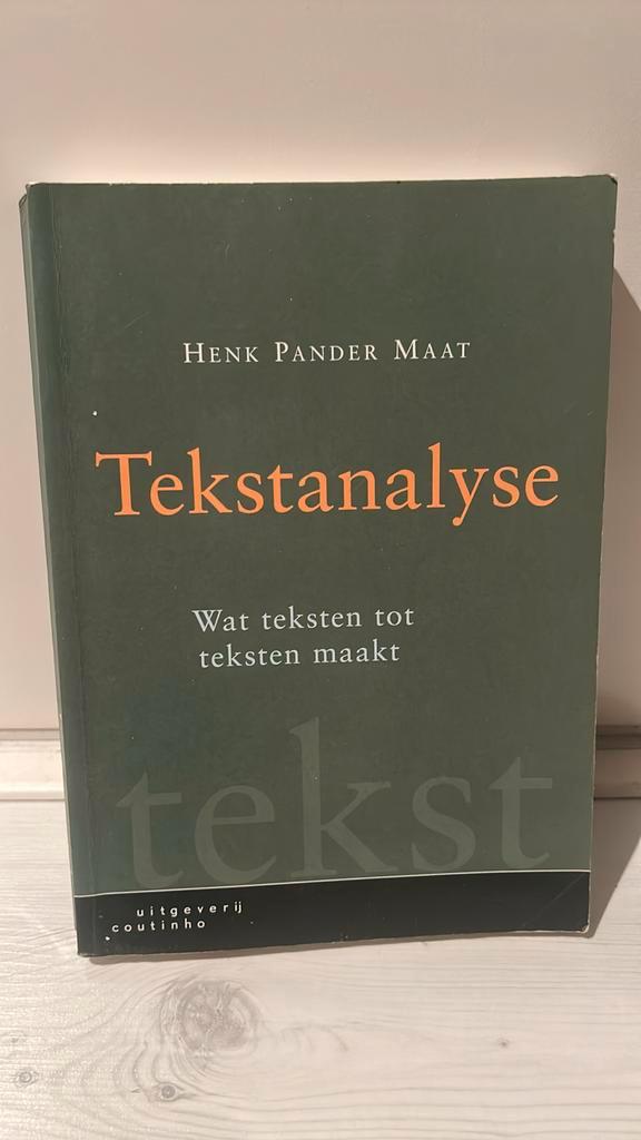 H. Pander Maat - Tekstanalyse, Boeken, Wetenschap, Gelezen, Ophalen of Verzenden