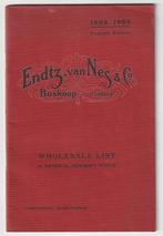 Endtz, van Nes & Co Boskoop catalogus 1908 - 1909 kwekerij, Gelezen, Catalogus, Verzenden