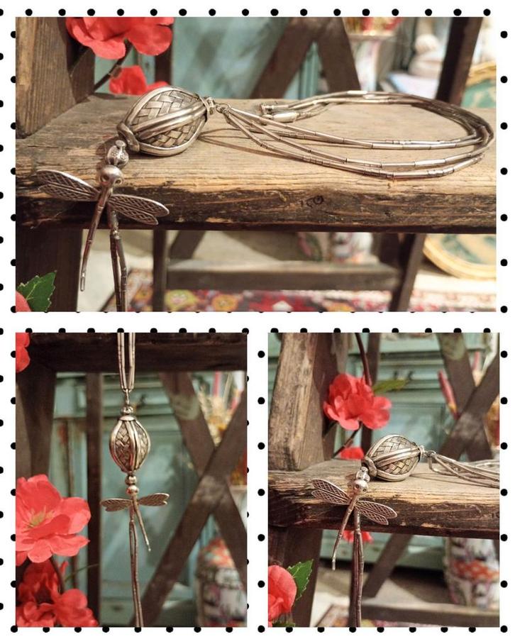 Unieke grote Hill Tribe ketting hoogwaardig zilver !, Sieraden, Tassen en Uiterlijk, Kettingen, Zo goed als nieuw, Zilver, Zilver