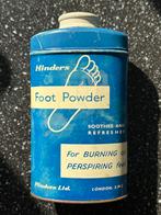 Origineel vintage blik Hinders Foot Powder, Ophalen of Verzenden, Gebruikt, Overige, Overige merken