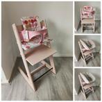 Stokke Tripp Trapp serene pink+babyset,kussen,newbornset, Stoelverkleiner, Ophalen of Verzenden, Zo goed als nieuw, Stokke Tripp Trapp