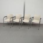 Ahrend Well Chair stapelstoel - beige kunststof set van 4 st, Ophalen of Verzenden, Overige kleuren, Kunststof