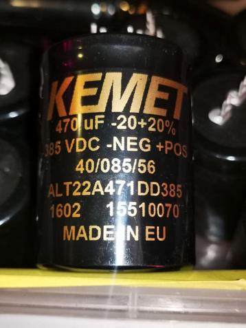 470uF 385V kemet alt22 audio  beschikbaar voor biedingen