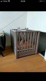 Kinderbox, babybox met opberglade, taupe, beige, verstelbaar, Kinderen en Baby's, Boxen, Ophalen, Gebruikt, Rechthoekig, In hoogte verstelbaar