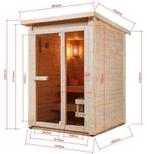 Buiten en Binnen Sauna Black Friday Infrarood Fins Dealplein, Sport en Fitness, Sauna, Sanotechnik, Verzenden, Industriestrasse 5a, 2752 Wöllersdorf Austria