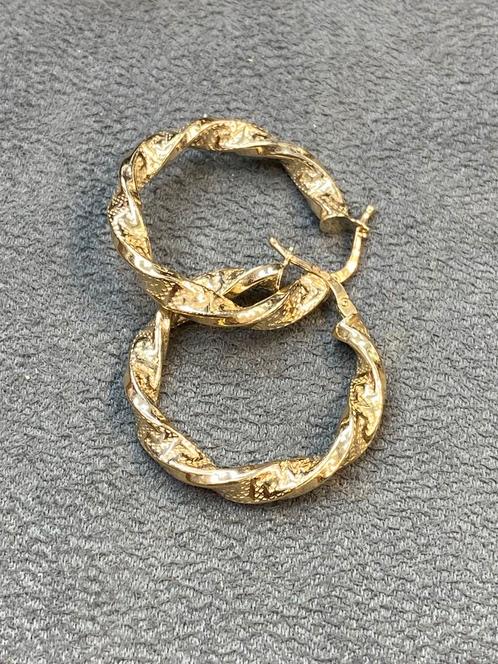 14k Gouden Wokkels, Sieraden, Tassen en Uiterlijk, Oorbellen, Nieuw, Goud, Ophalen of Verzenden