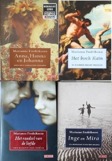 4x Marianne Fredriksson, o.a. Inge en Mira - Het boek Kaïn beschikbaar voor biedingen
