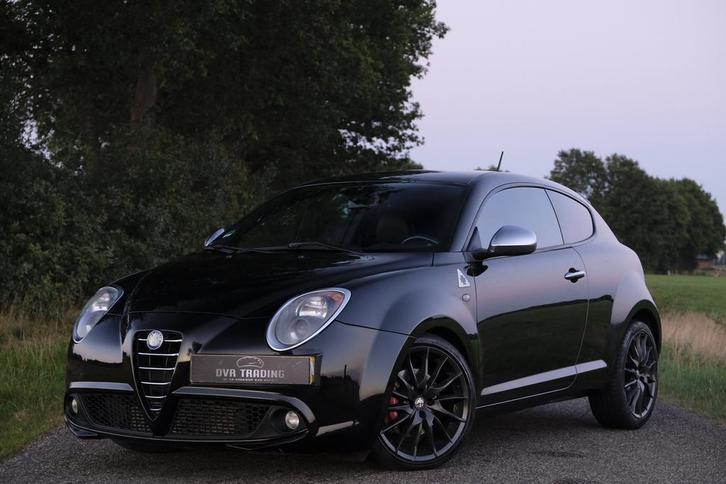 Alfa Romeo Mito Quadrifoglio Verde 170PK 2012 Zwart Leer Net, Auto's, Alfa Romeo, Bedrijf, MiTo, Airbags, Airconditioning, Bluetooth