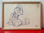 Tekening Donald Duck,, Antiek en Kunst, Ophalen of Verzenden