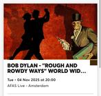 Bob Dylan AFAS Live Amsterdam 04 November Black Box row 3 1x, Tickets en Kaartjes, Eén persoon, November