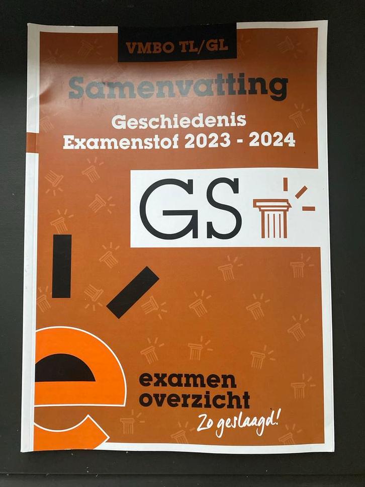 Samenvatting Geschiedenis Examenstof 2023-2024, Boeken, Studieboeken en Cursussen, Zo goed als nieuw, MBO, Gamma, Ophalen of Verzenden