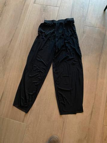 Zwart doorschijnend zomerbroek nieuw maat s beschikbaar voor biedingen