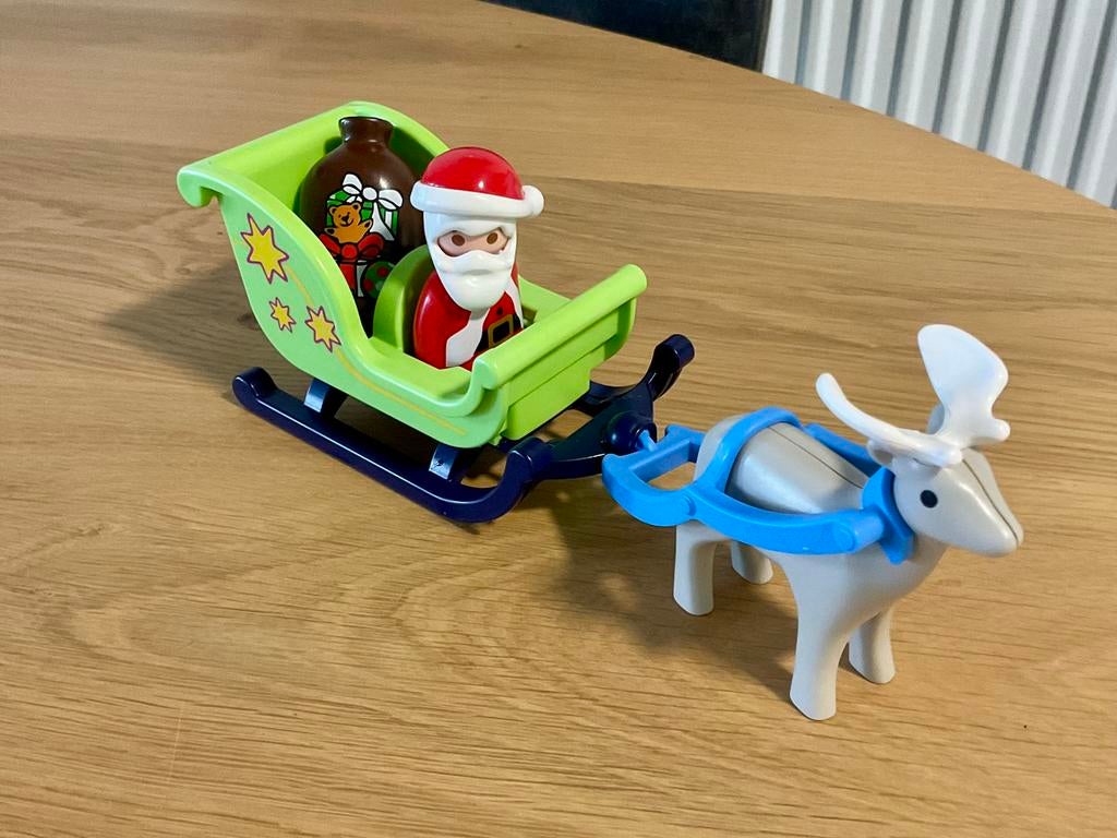 Playmobil 123 : Kerstman met arreslee, Kinderen en Baby's, Speelgoed | Playmobil, Ophalen, Gebruikt