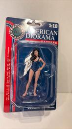 Figuur beach girl American diorama 1.18, Hobby en Vrije tijd, Modelauto's | 1:18, Overige merken, Ophalen of Verzenden, Motor