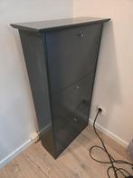 Zwarte schoenenkast - 64x25x120cm - Beschadigd, Ophalen of Verzenden, Gebruikt, Modern