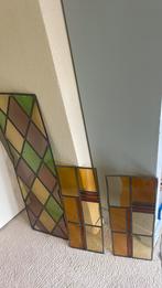 Te koop glas in lood ramen in 1 koop, Doe-het-zelf en Verbouw, Glas en Ramen, Gevelraam of Ruit, Gebruikt, Minder dan 80 cm, Glas in lood