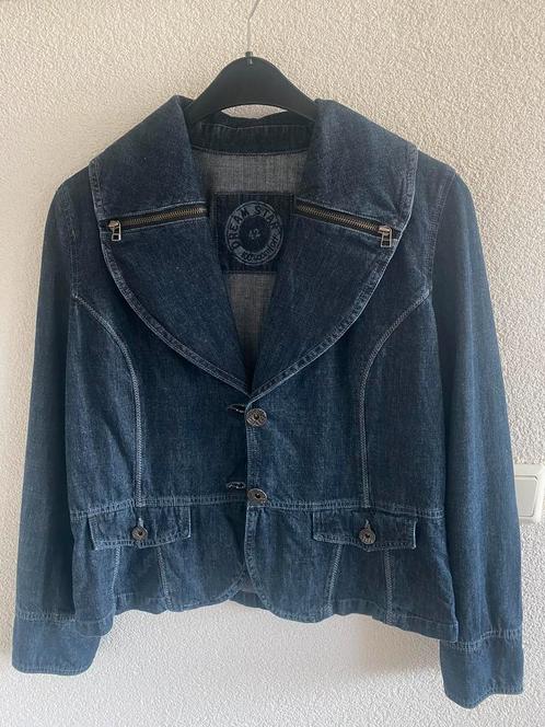 Spijkerjasje Dreamstar, Kleding | Dames, Jassen | Zomer, Nieuw, Maat 42/44 (L), Blauw, Ophalen of Verzenden
