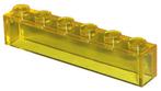Lego Trans-Yellow Brick 1 x 6 without Bottom Tubes, Kinderen en Baby's, Speelgoed | Duplo en Lego, Ophalen of Verzenden, Gebruikt