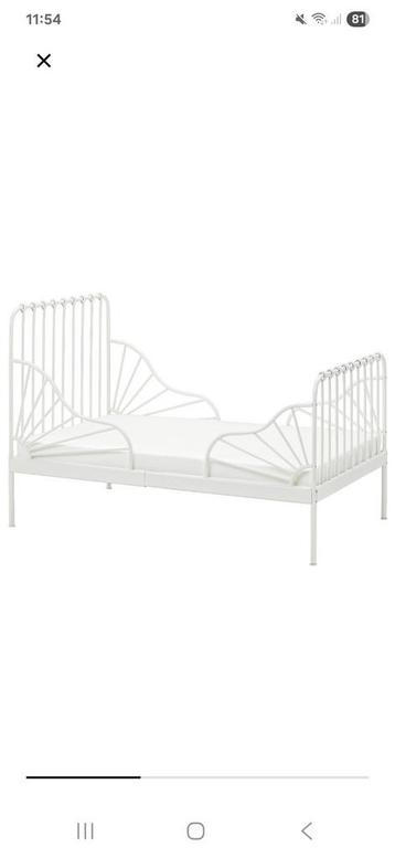 Ikea Minnen meegroeibed nieuw model + lattenbodem ZGAN - afbeelding 1