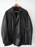 Leren jas voor heren maat 52,zwart leer, Maat 52/54 (L), Zwart, H.A.leren kleding, Ophalen of Verzenden