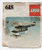 lego 618-1 lego city, classic city politiehelikopter (1977), Ophalen of Verzenden, Gebruikt, Complete set, Lego