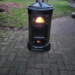 Perfect brandende Tromp houtkachel igs met kachelpijpen., Huis en Inrichting, Ophalen, Gebruikt, Houtkachel, Vrijstaand