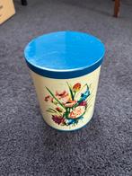 4 Oude Blikken Trommels - Vintage Decoratie, Ophalen, Gebruikt