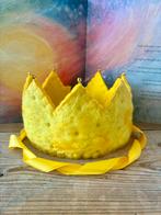 Waldorf vilten verjaardagskroon wol en vilt GEEL, Verzenden, Nieuw, Figuurtje(s), Wolvilt