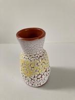 Fat Lava vaasje wit/geel glazuur VINTAGE/ Midcentury, Ophalen of Verzenden