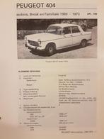 10 x Peugeot 404 504 505 604 Olyslager Kluwer Vraagbaken, Ophalen of Verzenden