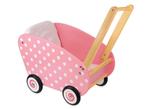Houten poppenwagen roze met witte stippen, Rheastraat 40, 5047 TL Tilburg, Info@hopsa.nl, Ophalen of Verzenden, Engelhart