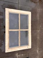 Raamkozijn (hout) met helder glas, Doe-het-zelf en Verbouw, Glas en Ramen, Ophalen, Gevelraam of Ruit, Gebruikt, Minder dan 80 cm