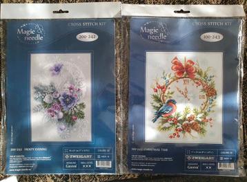 magic needle winter kerst borduurpakketten zweigart  beschikbaar voor biedingen